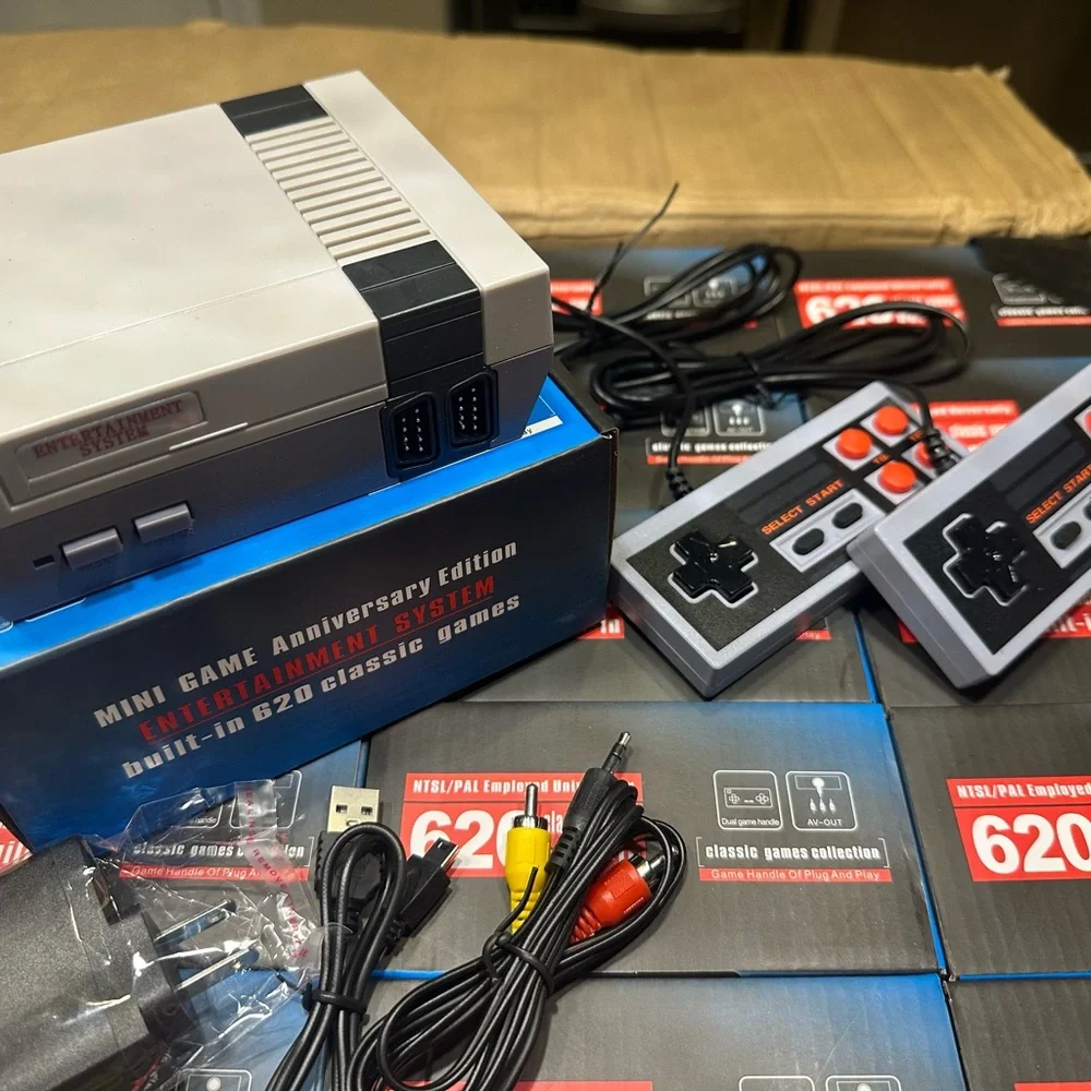Classic Gaming Console with Dual Controllers - Gray Brand New In The Box